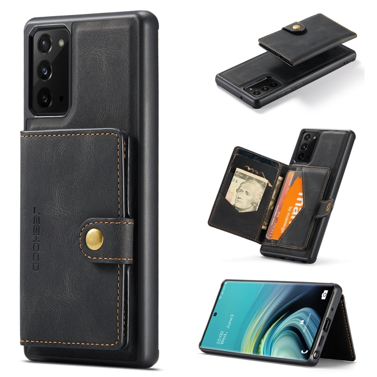 JEEHOOD Retro Magnetic Detachable Protective Case with Wallet & Card Slot & Holder