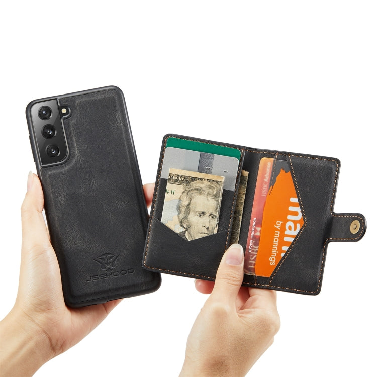 JEEHOOD Retro Magnetic Detachable Protective Case with Wallet & Card Slot & Holder