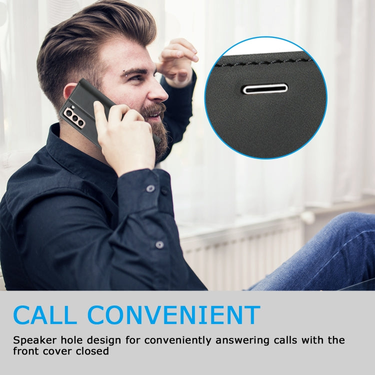 LC.IMEEKE Strong Magnetism Ultra-thin Horizontal Flip Matte TPU + PU Leather Case with Holder & Card Slots & Wallet, For Samsung Galaxy S21 5G, For Samsung Galaxy S21+ 5G, For Samsung Galaxy S21 Ultra 5G