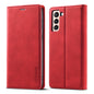 LC.IMEEKE Strong Magnetism Ultra-thin Horizontal Flip Matte TPU + PU Leather Case with Holder & Card Slots & Wallet, For Samsung Galaxy S21 5G, For Samsung Galaxy S21+ 5G, For Samsung Galaxy S21 Ultra 5G