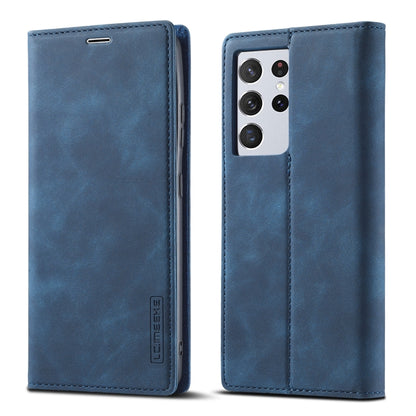 LC.IMEEKE Strong Magnetism Ultra-thin Horizontal Flip Matte TPU + PU Leather Case with Holder & Card Slots & Wallet