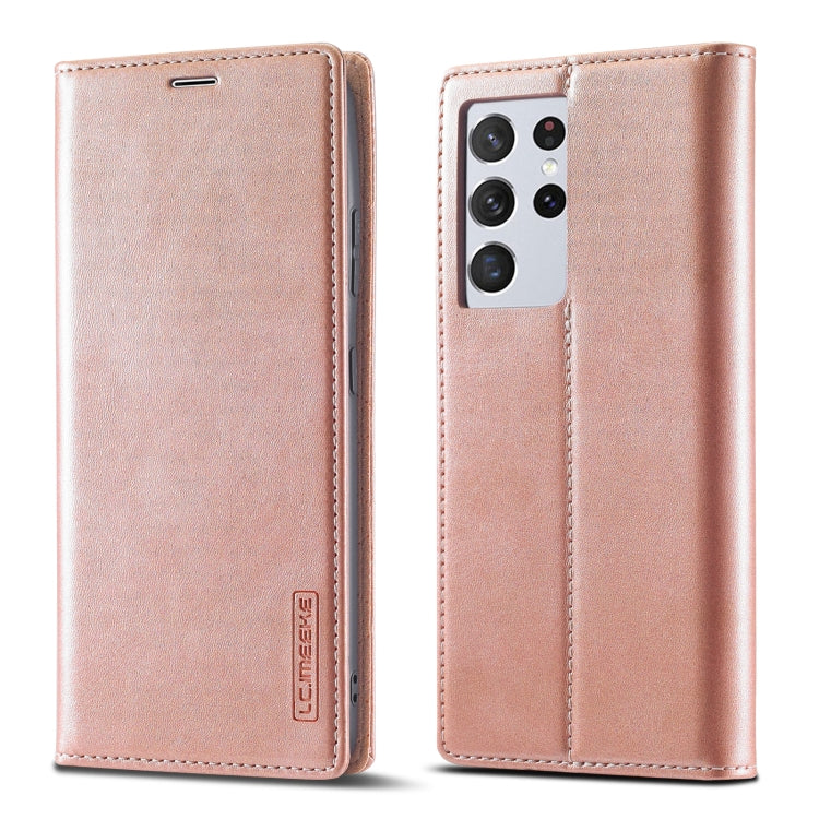 LC.IMEEKE Strong Magnetism Ultra-thin Horizontal Flip Matte TPU + PU Leather Case with Holder & Card Slots & Wallet