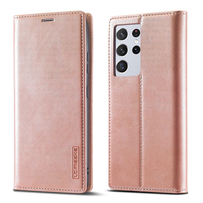 LC.IMEEKE Strong Magnetism Ultra-thin Horizontal Flip Matte TPU + PU Leather Case with Holder & Card Slots & Wallet