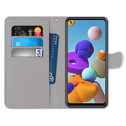Coloured Drawing Cross Texture Horizontal Flip PU Leather Case with Holder & Card Slots & Wallet & Lanyard, Series 1