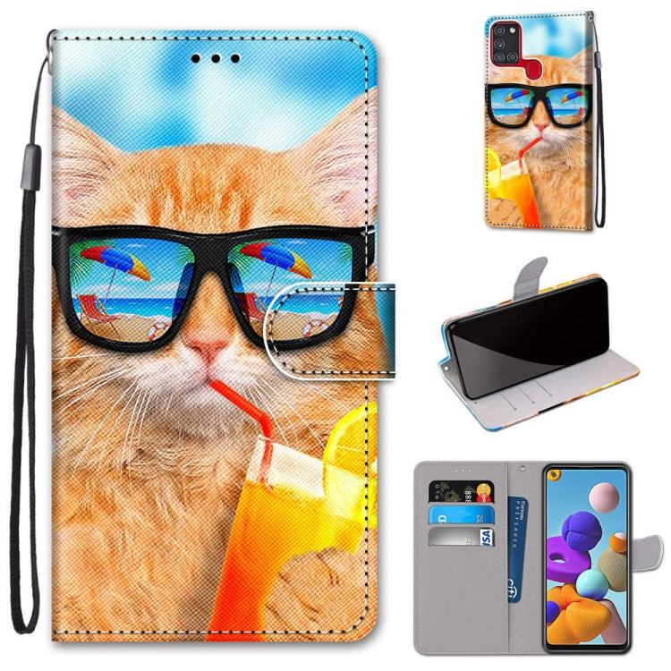Coloured Drawing Cross Texture Horizontal Flip PU Leather Case with Holder & Card Slots & Wallet & Lanyard, Series 1