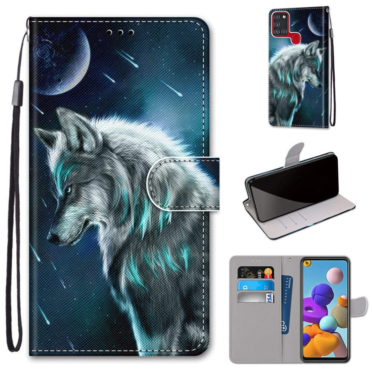 Coloured Drawing Cross Texture Horizontal Flip PU Leather Case with Holder & Card Slots & Wallet & Lanyard, Series 1