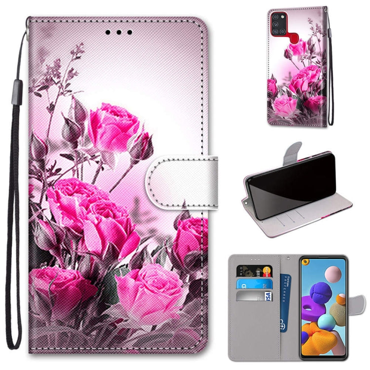 Coloured Drawing Cross Texture Horizontal Flip PU Leather Case with Holder & Card Slots & Wallet & Lanyard, Series 1