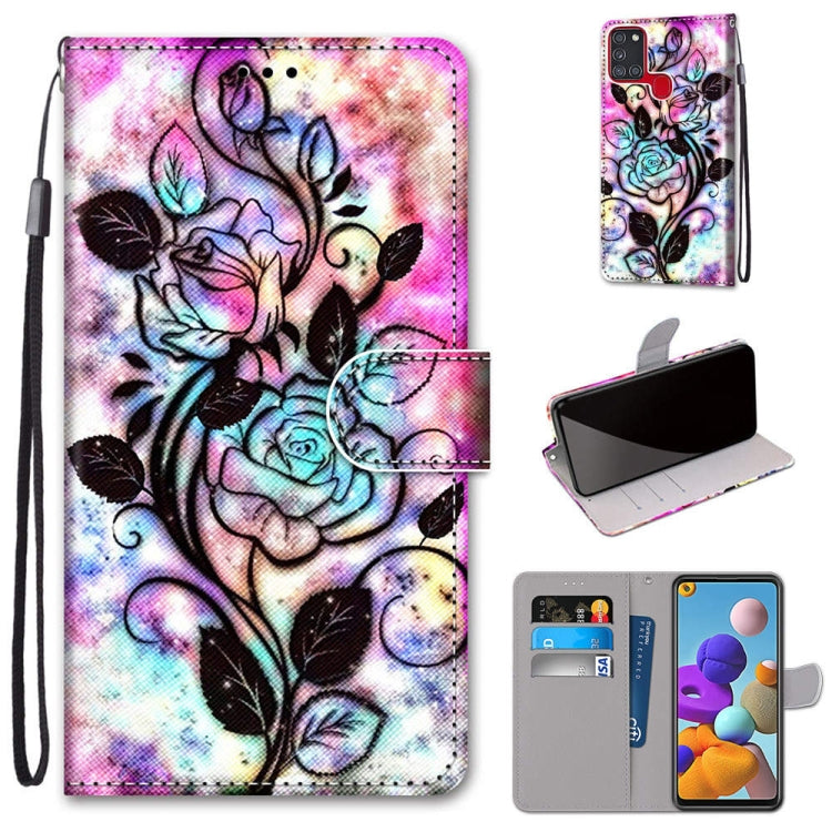 Coloured Drawing Cross Texture Horizontal Flip PU Leather Case with Holder & Card Slots & Wallet & Lanyard, Series 1