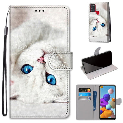 Coloured Drawing Cross Texture Horizontal Flip PU Leather Case with Holder & Card Slots & Wallet & Lanyard, Series 1
