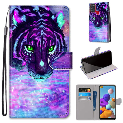 Coloured Drawing Cross Texture Horizontal Flip PU Leather Case with Holder & Card Slots & Wallet & Lanyard, Series 1