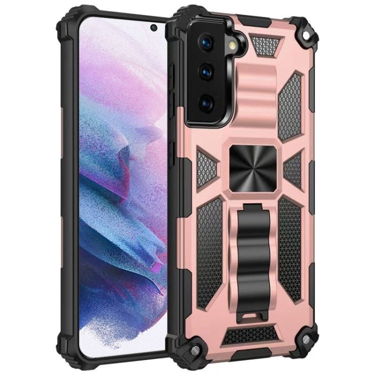 Shockproof TPU + PC Magnetic Protective Case with Holder