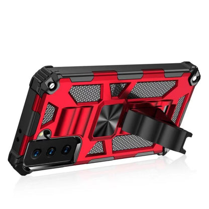 Shockproof TPU + PC Magnetic Protective Case with Holder, For Samsung Galaxy S21+ 5G