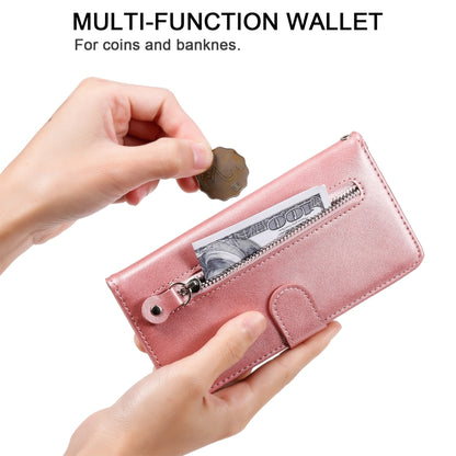 Fashion Calf Texture Zipper Horizontal Flip Leather Case with Holder & Card Slots & Wallet