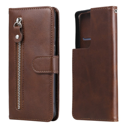 Fashion Calf Texture Zipper Horizontal Flip Leather Case with Holder & Card Slots & Wallet