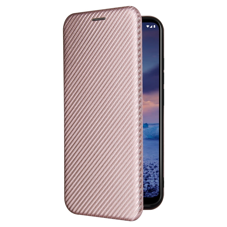 Carbon Fiber Texture Magnetic Horizontal Flip TPU + PC + PU Leather Case with Card Slot