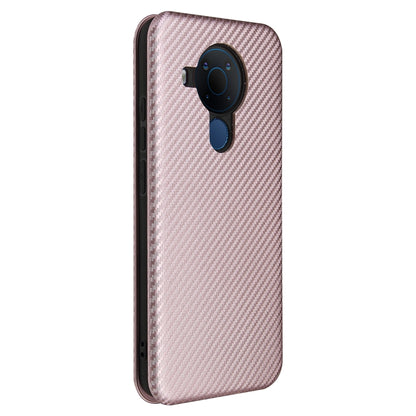 Carbon Fiber Texture Magnetic Horizontal Flip TPU + PC + PU Leather Case with Card Slot