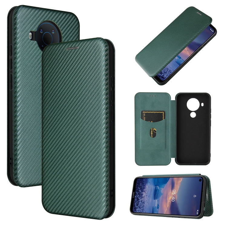 Carbon Fiber Texture Magnetic Horizontal Flip TPU + PC + PU Leather Case with Card Slot