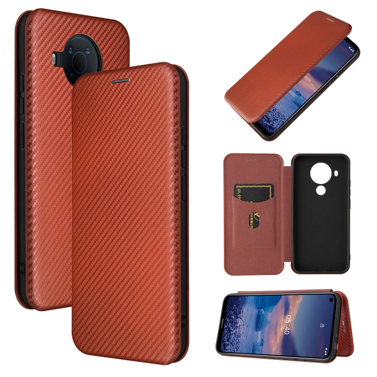 Carbon Fiber Texture Magnetic Horizontal Flip TPU + PC + PU Leather Case with Card Slot