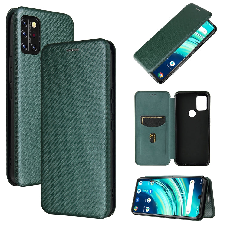 Carbon Fiber Texture Magnetic Horizontal Flip TPU + PC + PU Leather Case with Card Slot