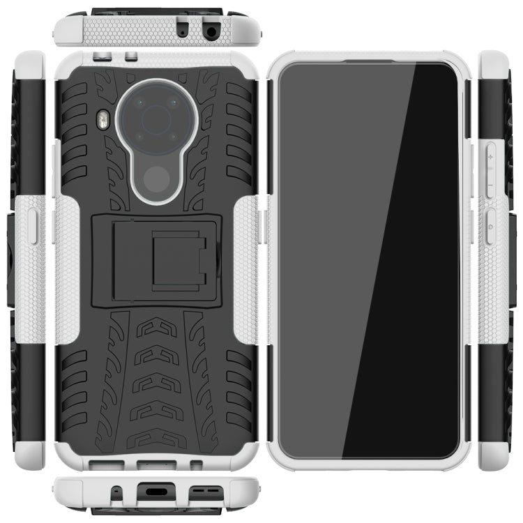 Tire Texture Shockproof TPU+PC Protective Case with Holder