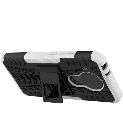 Tire Texture Shockproof TPU+PC Protective Case with Holder