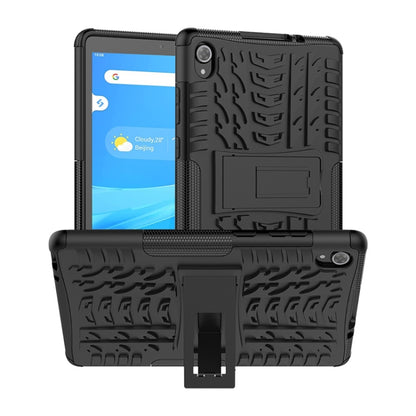 Tire Texture Shockproof TPU+PC Protective Case with Holder