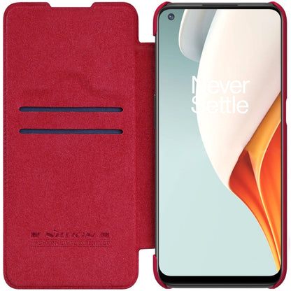 NILLKIN QIN Series Crazy Horse Texture Horizontal Flip Leather Case with Card Slot, For OnePlus Nord N100, For Samsung Galaxy S21 Plus 5G