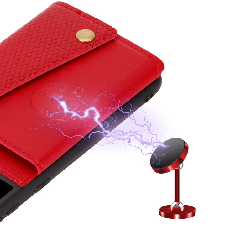 Double Buckle PU + TPU Shockproof Magnetic Protective Case with Card Slot & Holder, For Samsung Galaxy S21 5G, For Samsung Galaxy S21+ 5G, For Samsung Galaxy S21 Ultra 5G