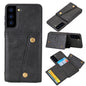 Double Buckle PU + TPU Shockproof Magnetic Protective Case with Card Slot & Holder, For Samsung Galaxy S21 5G, For Samsung Galaxy S21+ 5G, For Samsung Galaxy S21 Ultra 5G