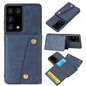 Double Buckle PU + TPU Shockproof Magnetic Protective Case with Card Slot & Holder, For Samsung Galaxy S21 5G, For Samsung Galaxy S21+ 5G, For Samsung Galaxy S21 Ultra 5G