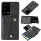 Double Buckle PU + TPU Shockproof Magnetic Protective Case with Card Slot & Holder, For Samsung Galaxy S21 5G, For Samsung Galaxy S21+ 5G, For Samsung Galaxy S21 Ultra 5G