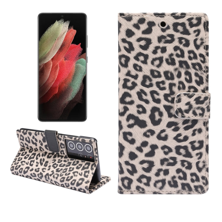 Leopard Pattern Horizontal Flip Leather Case with Holder & Card Slots