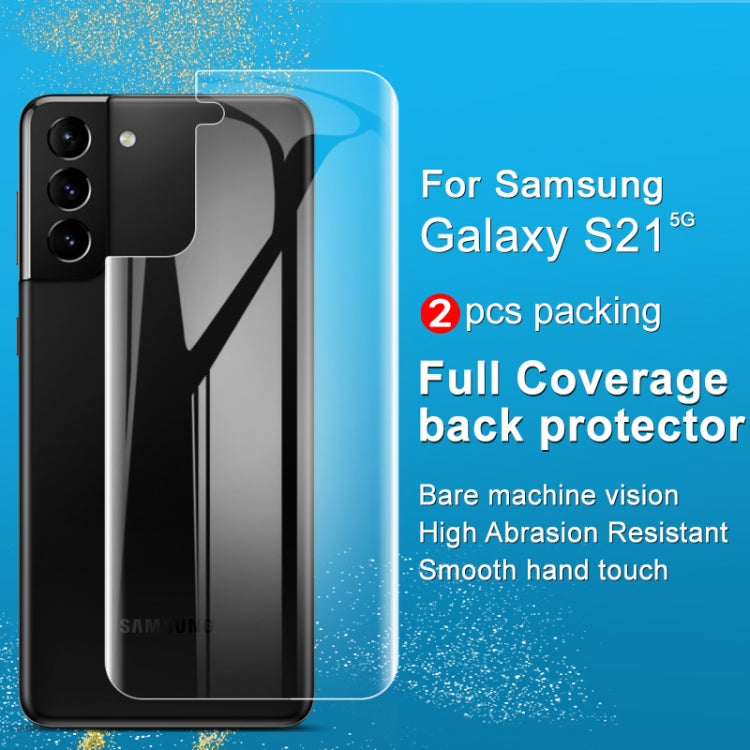 2 PCS IMAK 0.15mm Curved Full Screen Protector Hydrogel Film Back Protector, For Samsung Galaxy S21 5G, For Samsung Galaxy S21 Plus 5G, For Samsung Galaxy S21 Ultra 5G, For Xiaomi Mi 11 5G