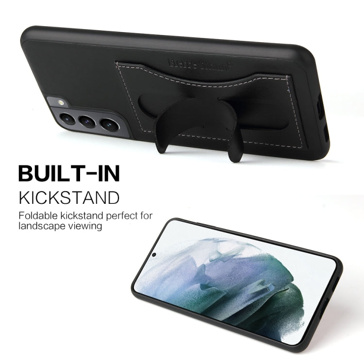 Fierre Shann Full Coverage Protective Leather Case with Holder & Card Slot