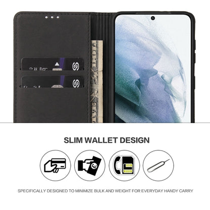 Fierre Shann Crocodile Texture Magnetic Horizontal Flip Genuine Leather Case with Holder & Card Slot, For Samsung Galaxy S21 5G, For Samsung Galaxy S21+ 5G, For Samsung Galaxy S21 Ultra 5G