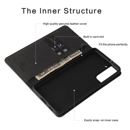 Fierre Shann Crocodile Texture Magnetic Horizontal Flip Genuine Leather Case with Holder & Card Slot, For Samsung Galaxy S21 5G, For Samsung Galaxy S21+ 5G, For Samsung Galaxy S21 Ultra 5G