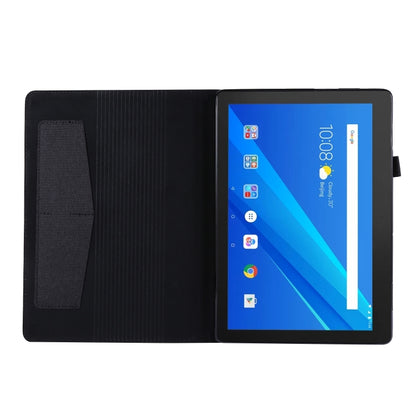 Horizontal Flip TPU + Fabric PU Leather Protective Case with Name Card Clip
