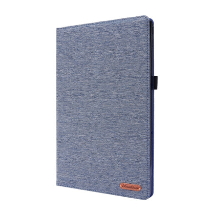 Horizontal Flip TPU + Fabric PU Leather Protective Case with Name Card Clip