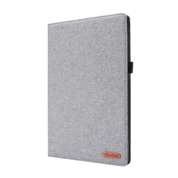 Horizontal Flip TPU + Fabric PU Leather Protective Case with Name Card Clip