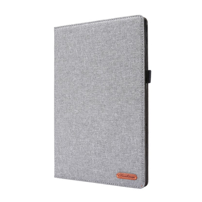 Horizontal Flip TPU + Fabric PU Leather Protective Case with Name Card Clip