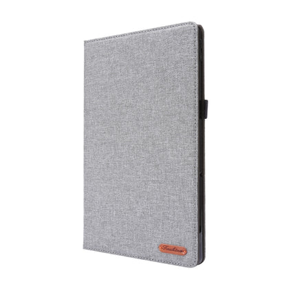 Horizontal Flip TPU + Fabric PU Leather Protective Case with Name Card Clip