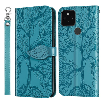 Life of Tree Embossing Pattern Horizontal Flip Leather Case with Holder & Card Slot & Wallet & Photo Frame & Lanyard
