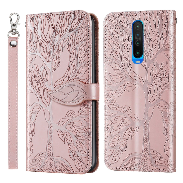 Life of Tree Embossing Pattern Horizontal Flip Leather Case with Holder & Card Slot & Wallet & Photo Frame & Lanyard