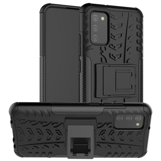 Tire Texture Shockproof TPU+PC Protective Case with Holder