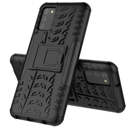 Tire Texture Shockproof TPU+PC Protective Case with Holder