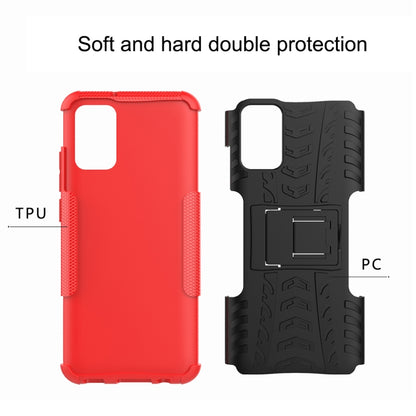 Tire Texture Shockproof TPU+PC Protective Case with Holder