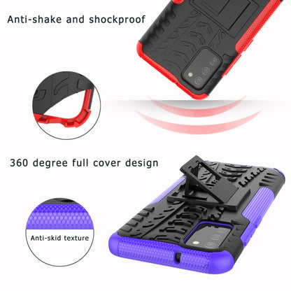 Tire Texture Shockproof TPU+PC Protective Case with Holder