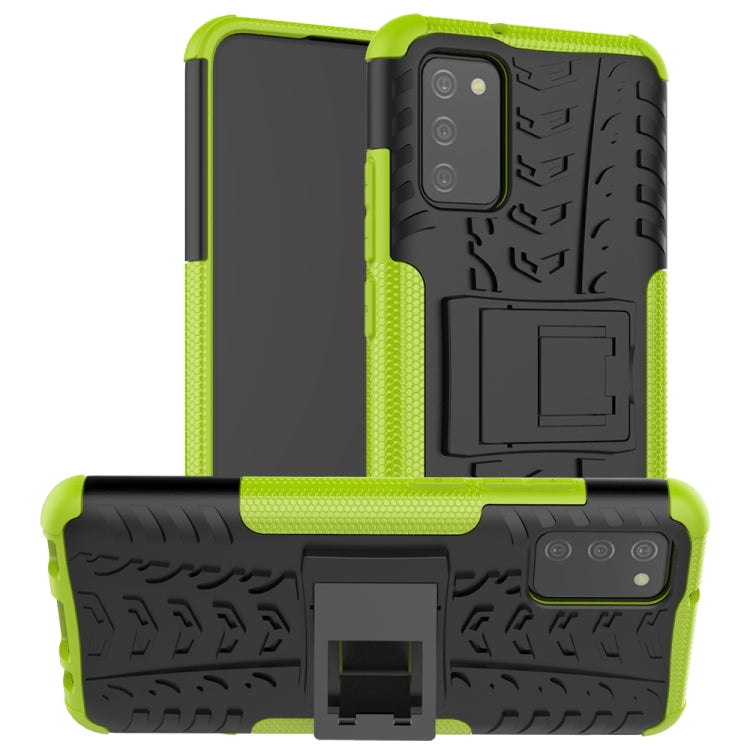 Tire Texture Shockproof TPU+PC Protective Case with Holder