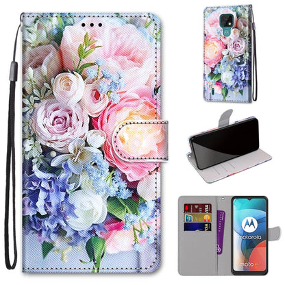 Coloured Drawing Cross Texture Horizontal Flip PU Leather Case with Holder & Card Slots & Wallet & Lanyard, Series 1