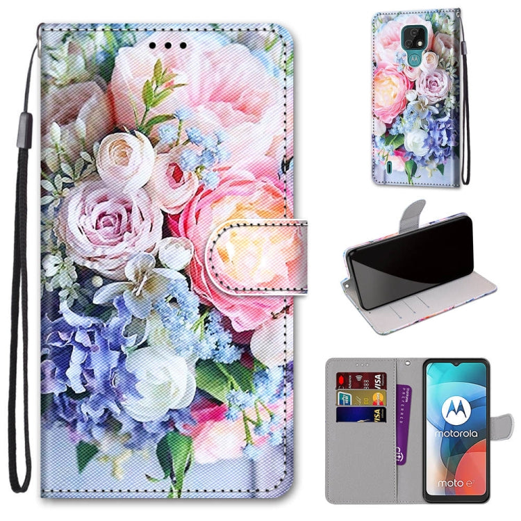 Coloured Drawing Cross Texture Horizontal Flip PU Leather Case with Holder & Card Slots & Wallet & Lanyard, Series 1